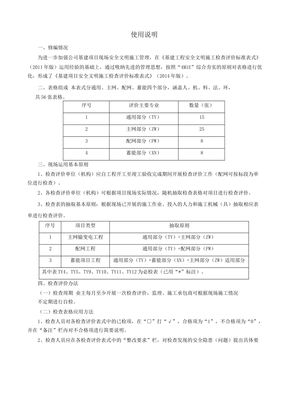 南方电网公司基建项目最新安全文明施工检查评价标准表_第3页