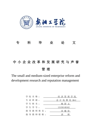 杨舒文毕业论文