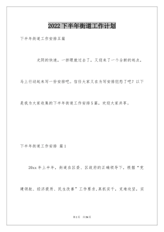 2024下半年街道工作计划_6