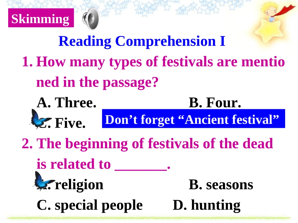 高中英语必修三Unit1阅读课_第2页