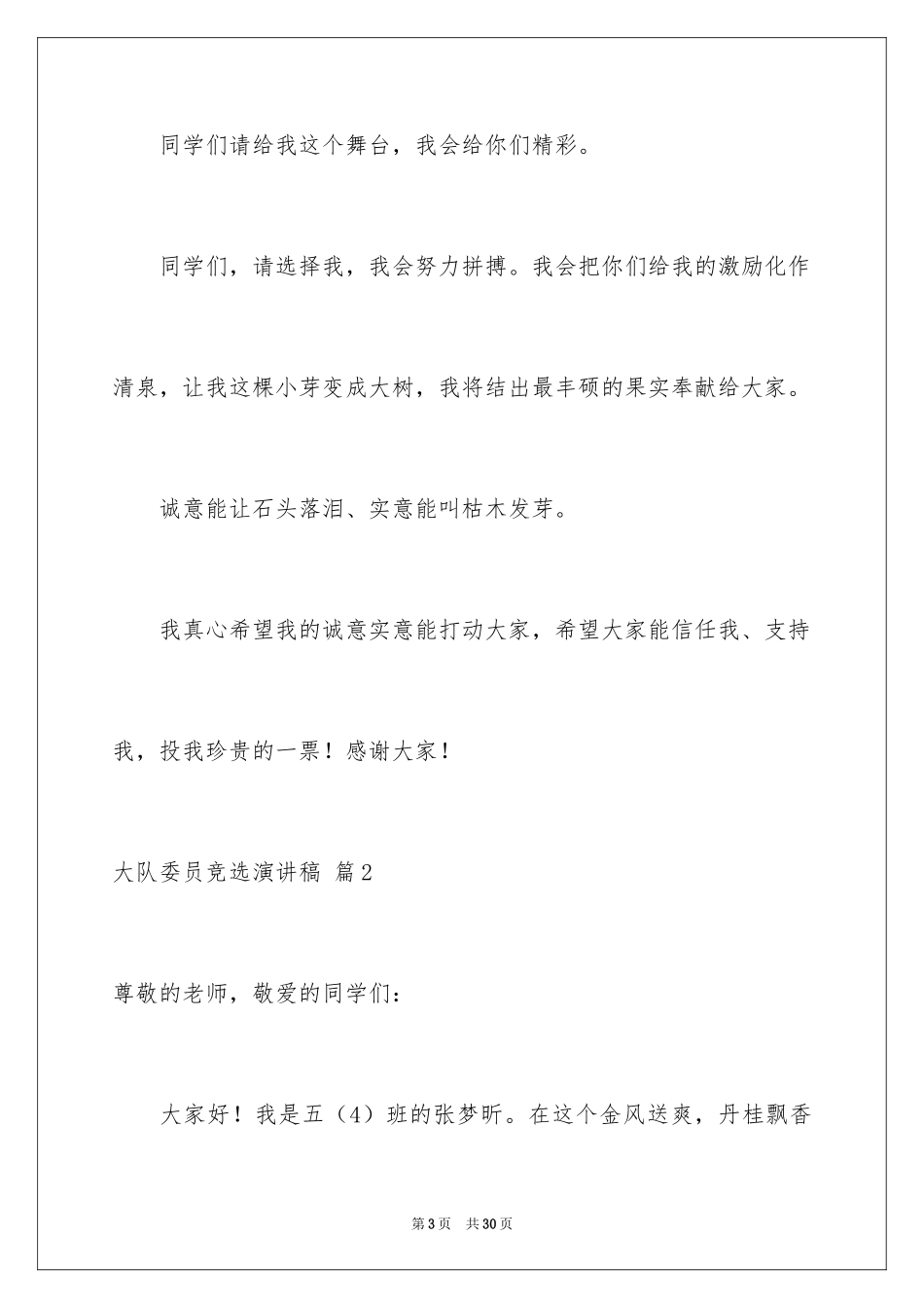 2024大队委员竞选演讲稿_219_第3页