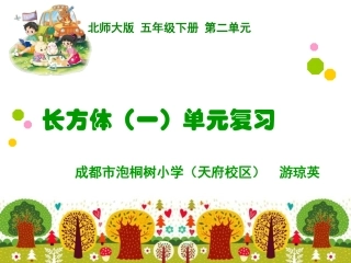 长方体（一）单元复习国基培训资源