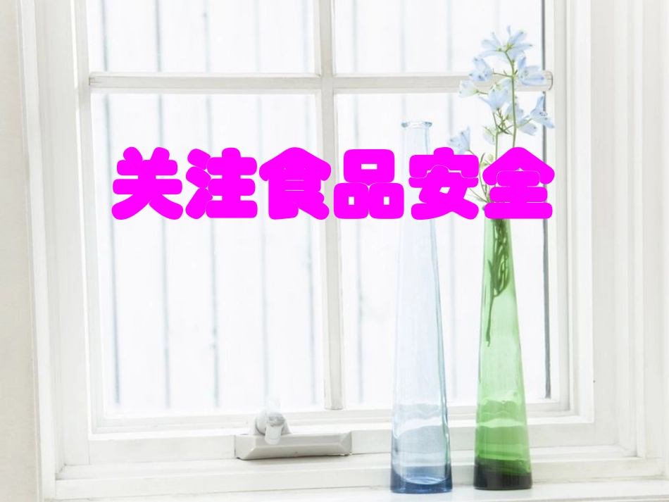 《关注食品安全》主题班会_第1页