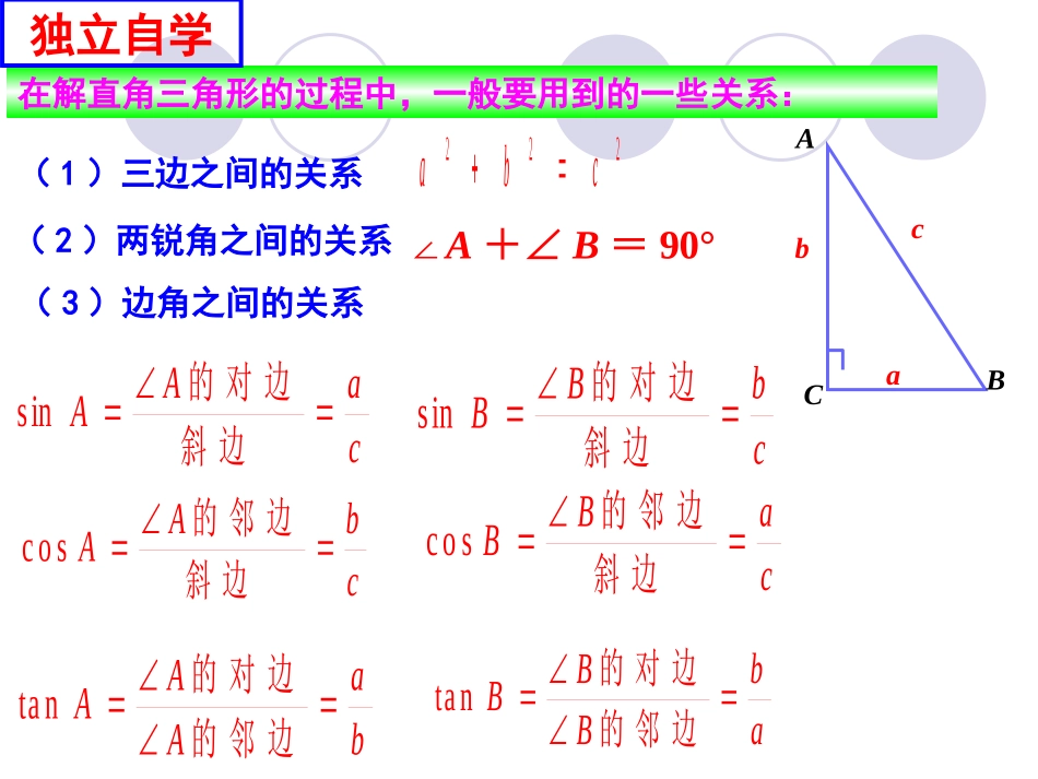 解直角三角形应用举例（1）_第3页
