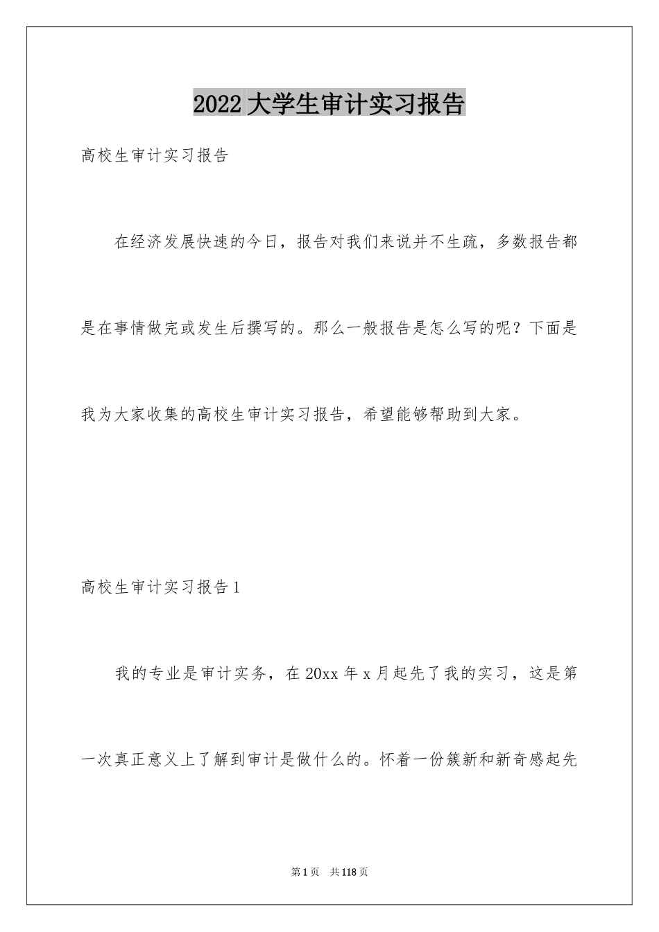 2024大学生审计实习报告_3_第1页