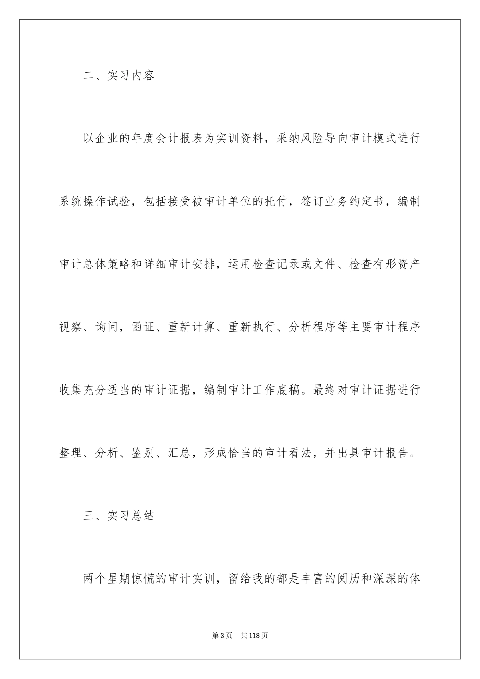 2024大学生审计实习报告_3_第3页