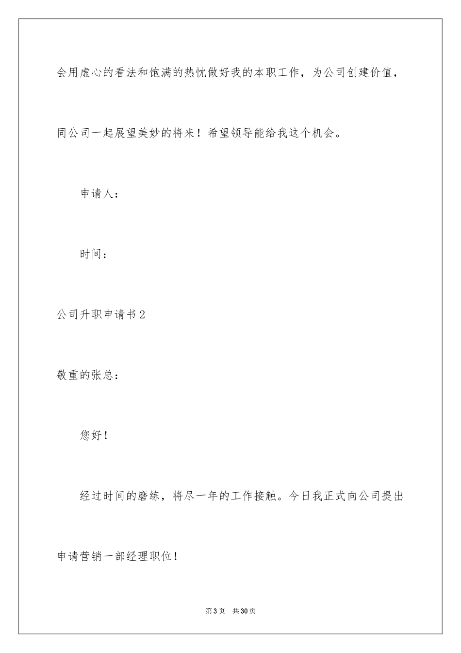 2024公司升职申请书_2_第3页