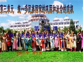 统一多民族国家的的巩固