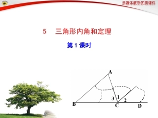 三角形内角和定理第课时