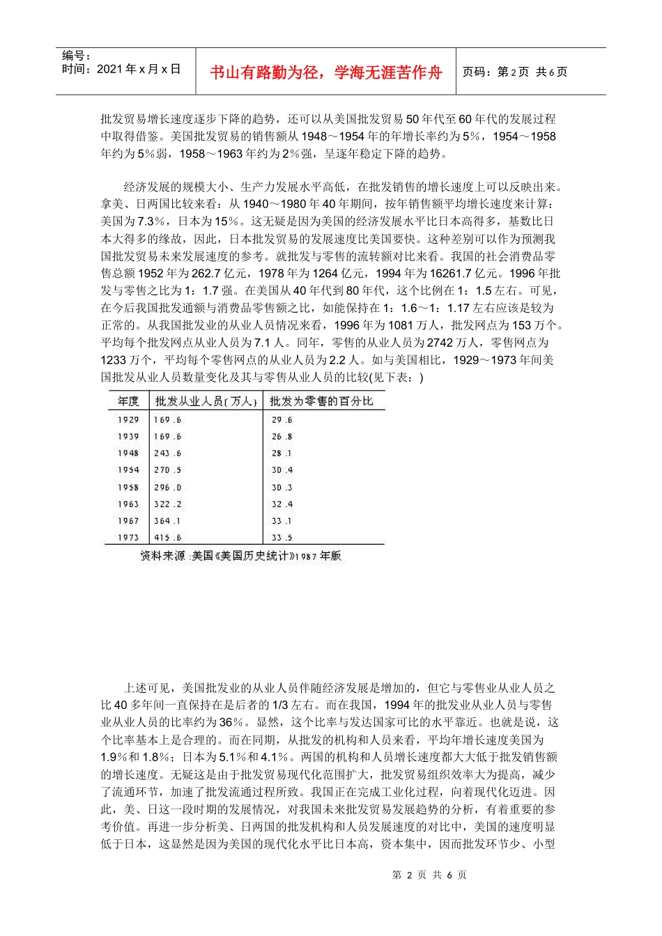 我国批发贸易发展与改革的若干思考_第2页