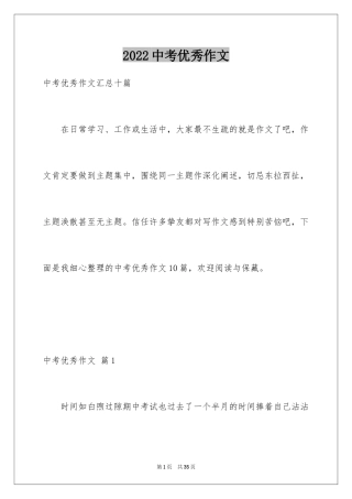 2024中考优秀作文_16