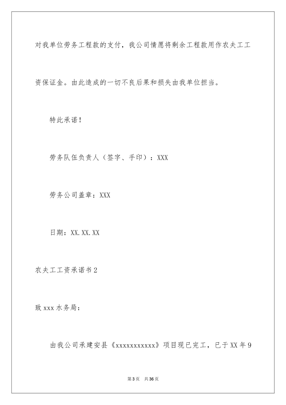 2024农民工工资承诺书_4_第3页