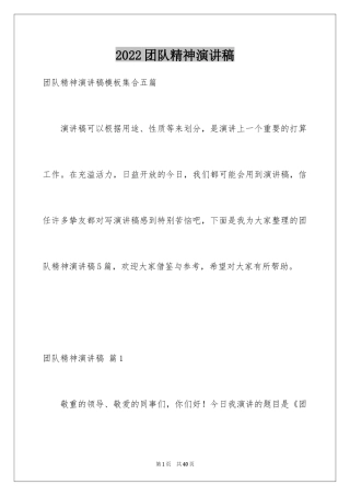2024团队精神演讲稿_132