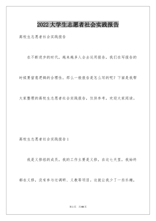 2024大学生志愿者社会实践报告_2