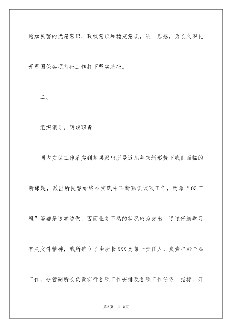 2024国内安保年度工作总结_第3页