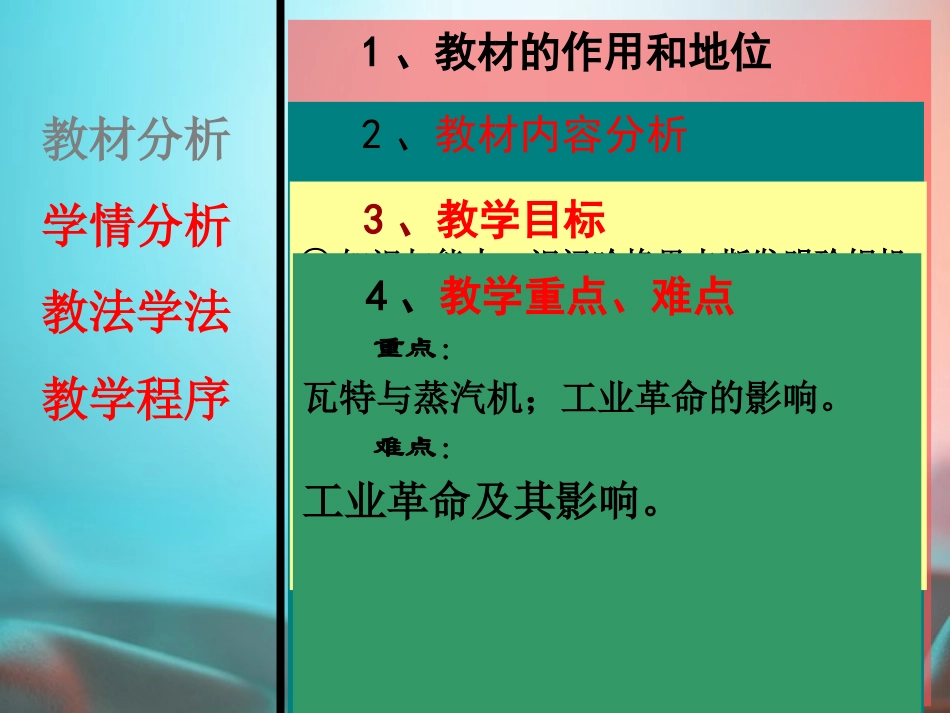 蒸汽时代的到来说课课件_第2页