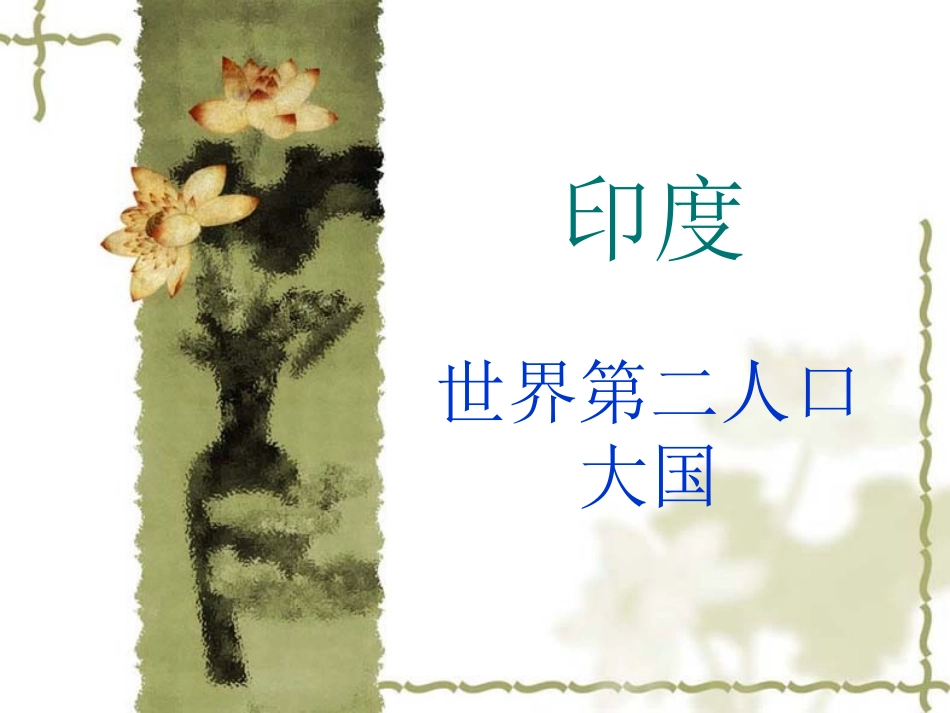 印度地形、人口资料_第1页