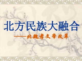 《北方民族大融合》参考课件3