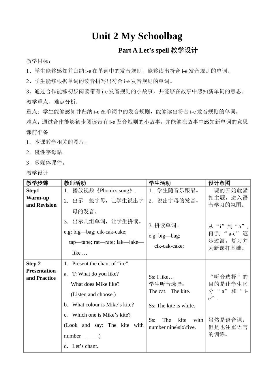 小学英语教学设计_第1页