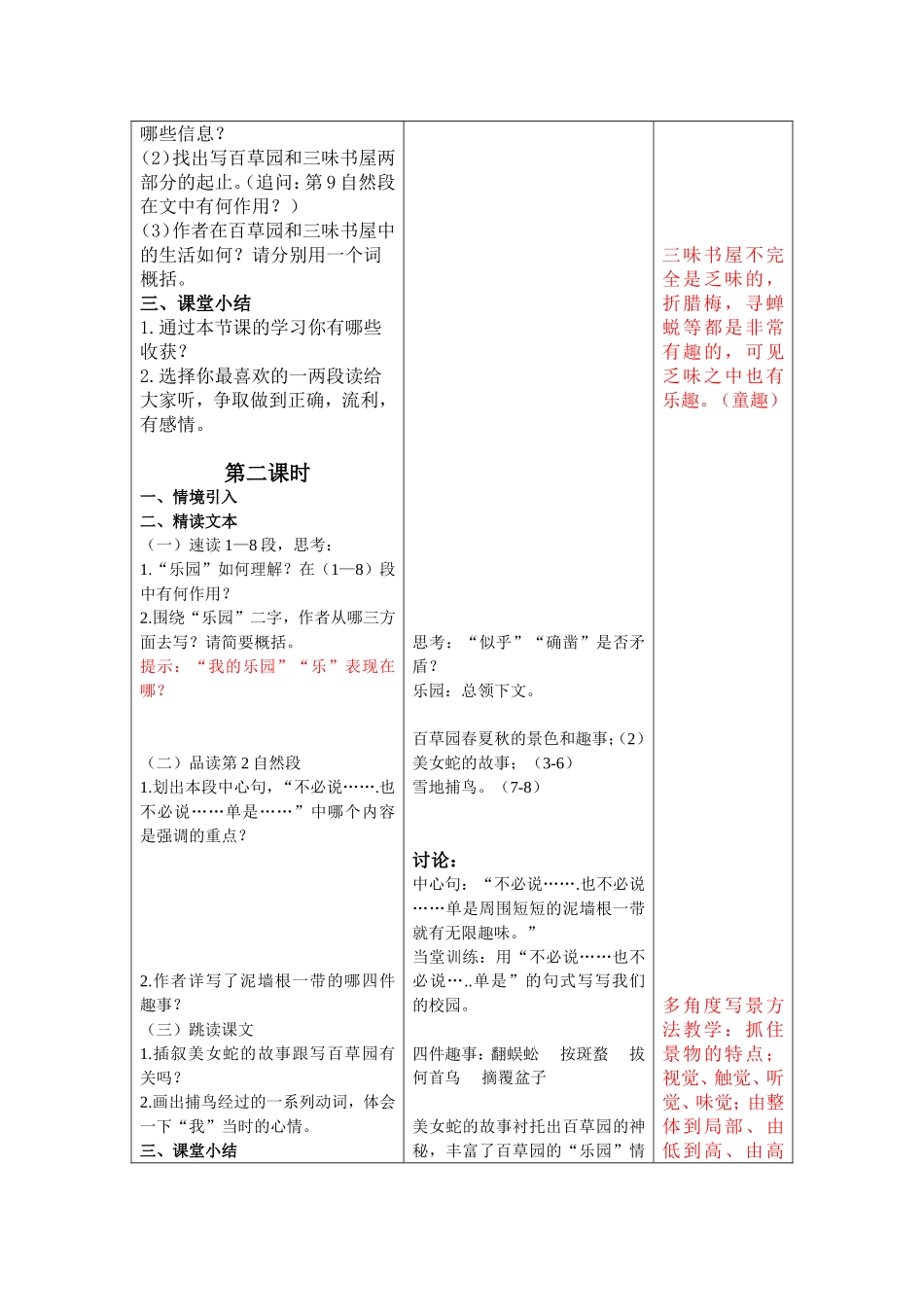 1从百草园到三味书屋_第2页