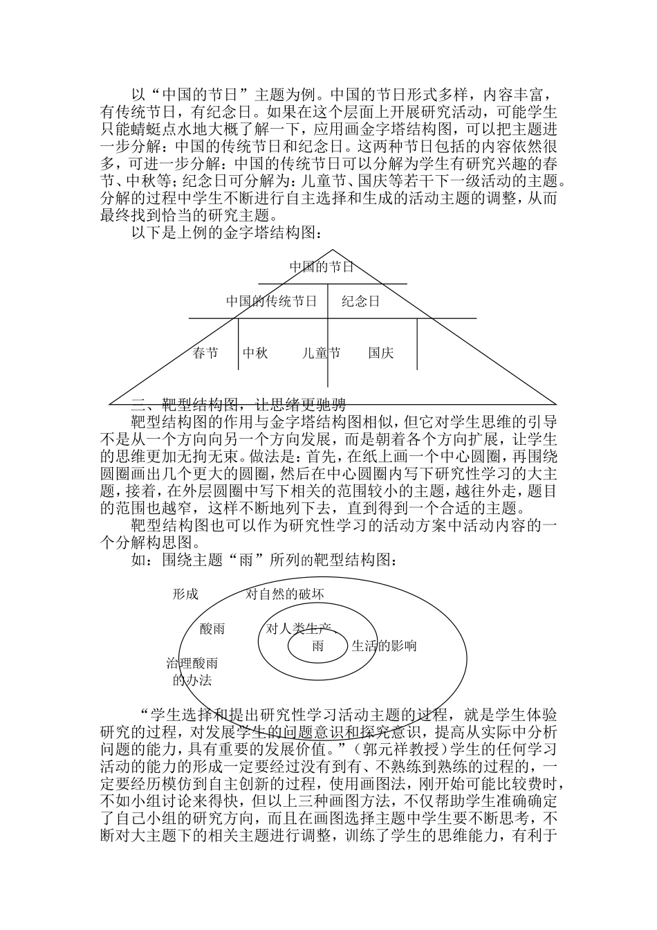 小学研究性学习主题确定阶段画图法的应用王玉明_第2页