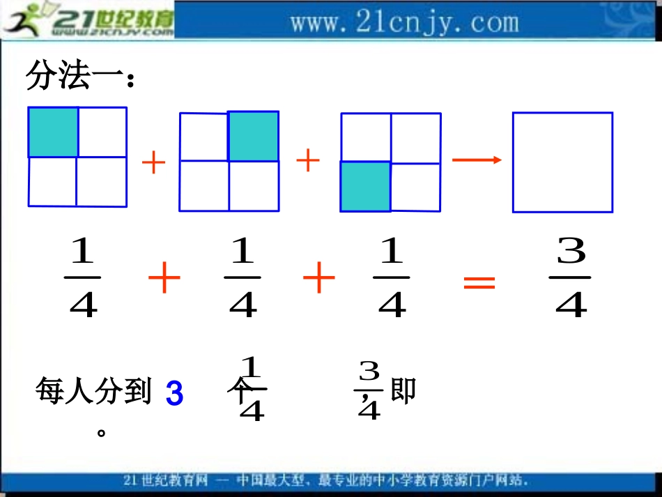 (北师大版)五年级数学上册课件_分饼_4_第3页