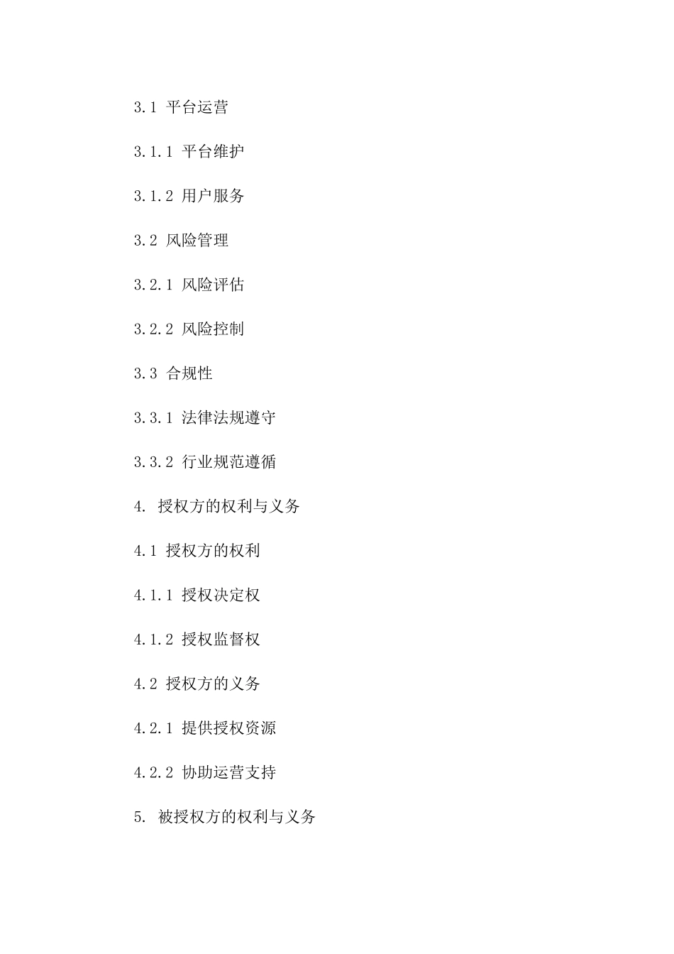 2024年互联网金融服务平台运营授权合同_第3页