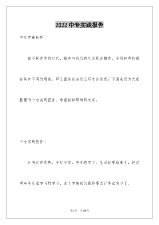 2024中专实践报告