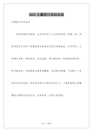 2024主题团日活动总结_3