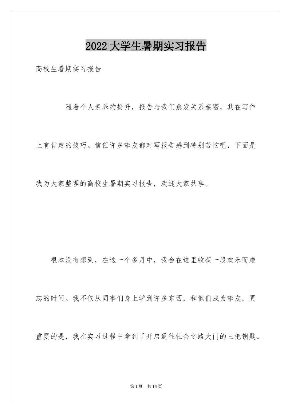 2024大学生暑期实习报告_5_第1页