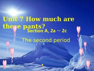 七年级英语Howmucharethesepants课件1