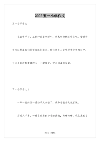 2024五一小学作文_3