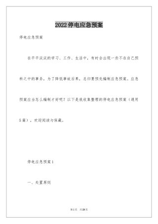 2024停电应急预案_1