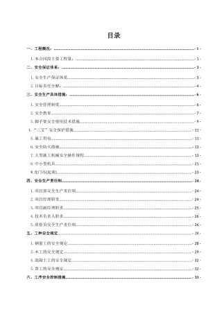 施工安全组织设计报告(修改)