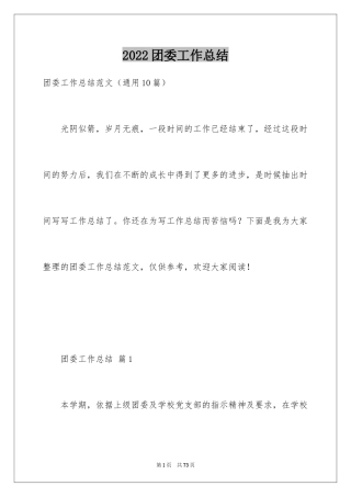 2024团委工作总结_1