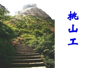 《挑山工》课件