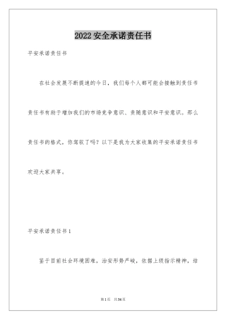 2024安全承诺责任书_5