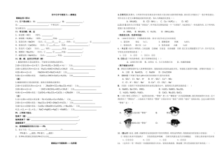 酸碱盐专题复习