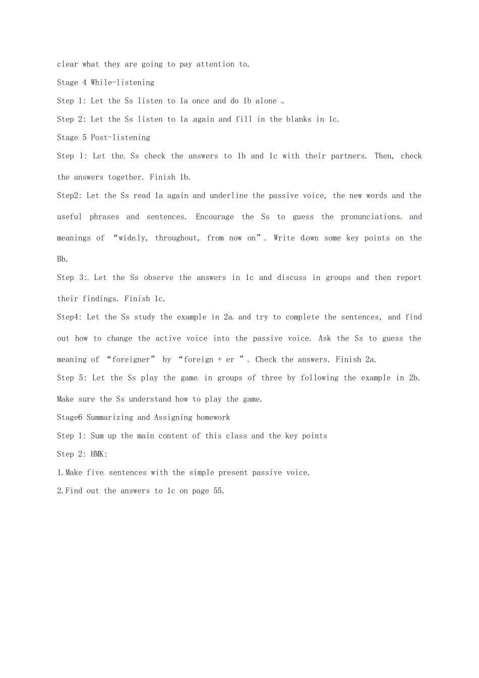 福建省泉州市安溪县九年级英语上册 Unit 3 English around the World Topic 1 English is widely spoken throughout the world Section A教案 （新版）仁爱版-（新版）仁爱版初中九年级上册英语教案_第2页