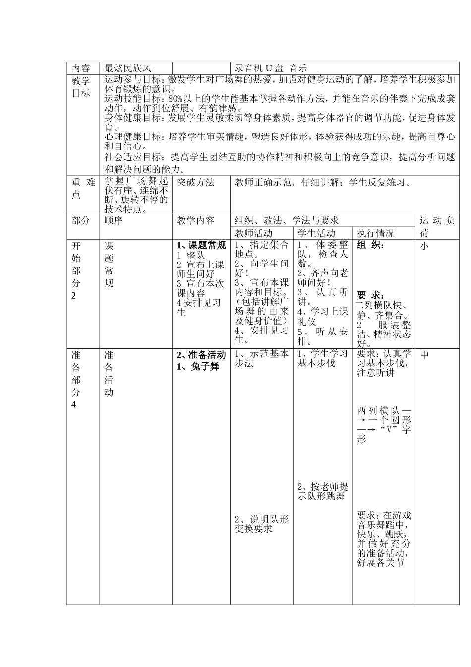广场舞《最炫民族风》教案_第3页