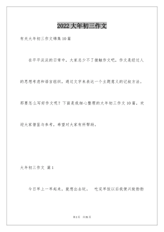 2024大年初三作文_5