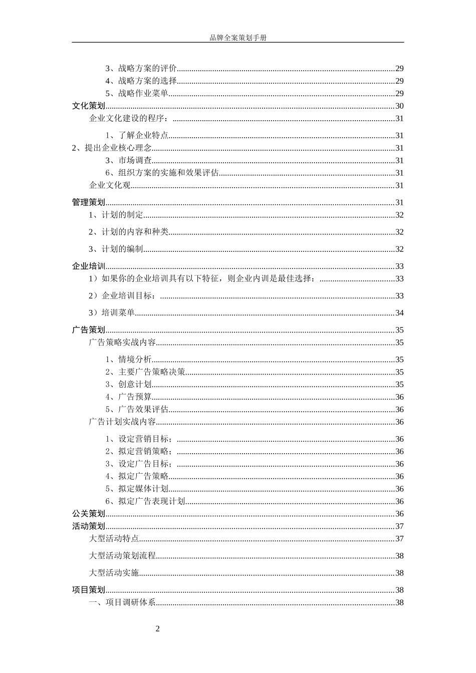 品牌全案策划手册_第2页