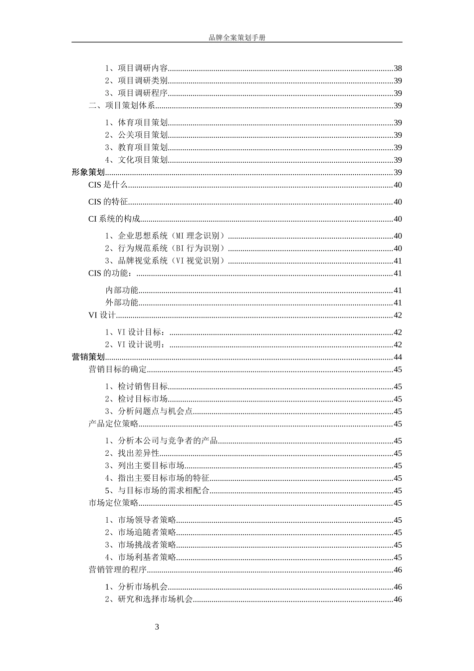 品牌全案策划手册_第3页