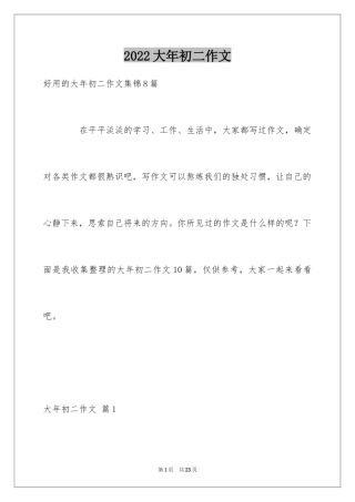 2024大年初二作文_133