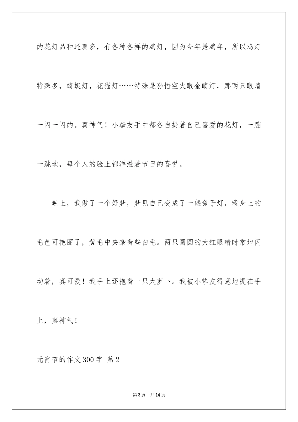 2024元宵节的作文300字_24_第3页