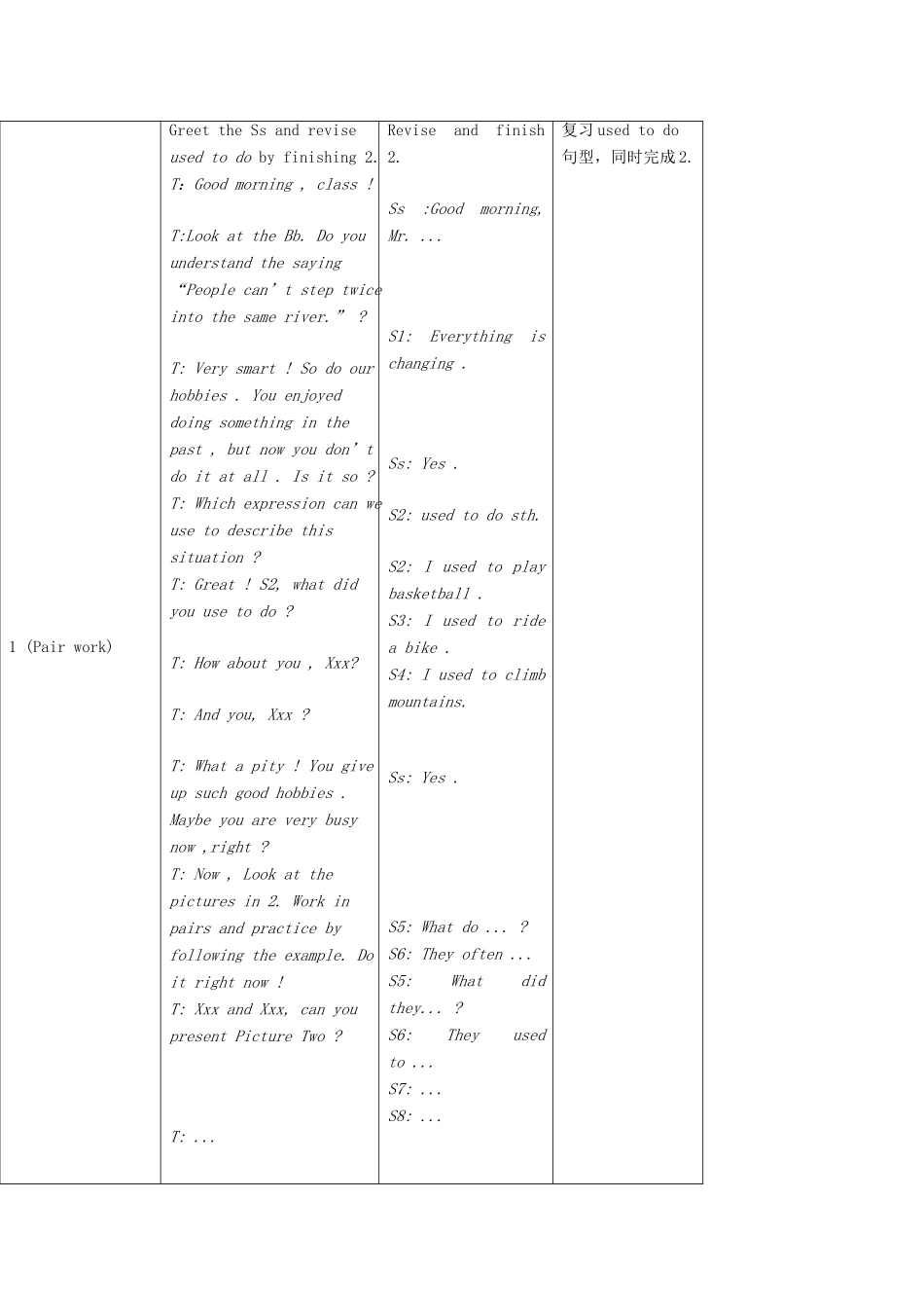 秋八年级英语上册 Unit 3 Topic 1 What's your hobby Period 4教学案例设计 （新版）仁爱版-（新版）仁爱版初中八年级上册英语教案_第3页