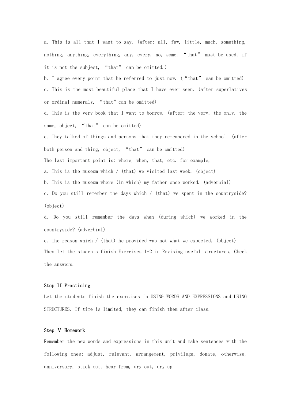 云南省陇川县第一中学高中英语《Unit 4 Sharing 》语法教案 新人教版选修7_第3页