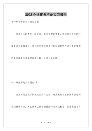 2024会计事务所是实习报告_1