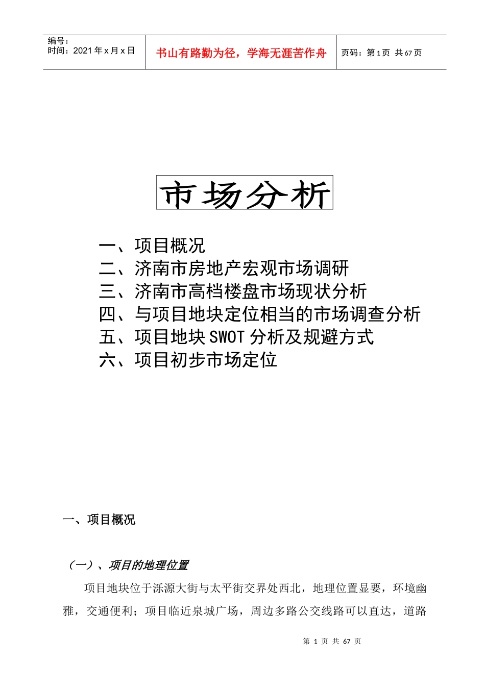 某某市场分析_第1页