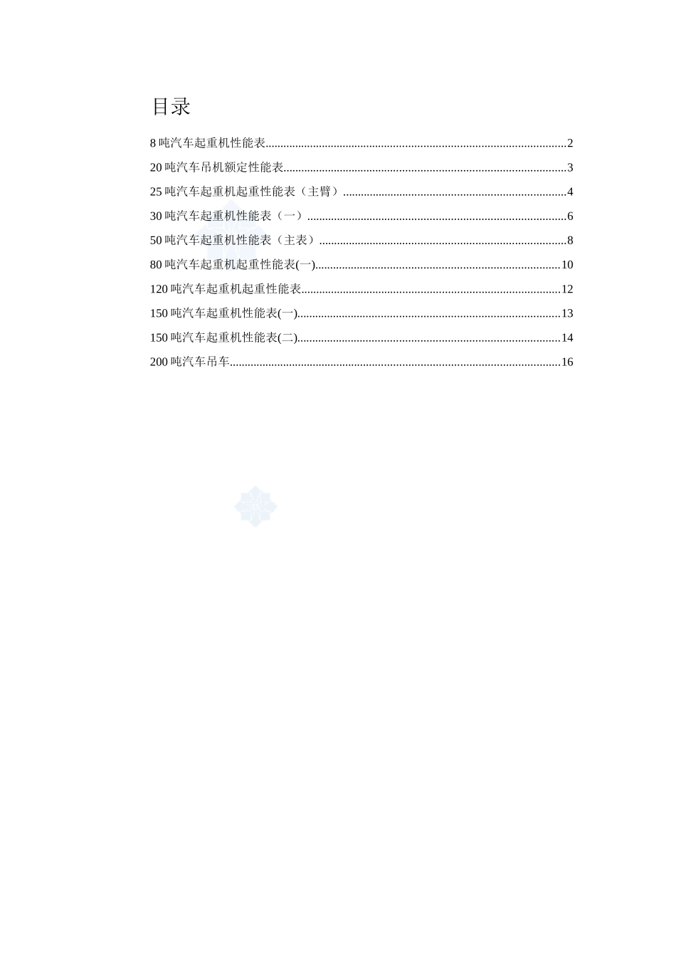 汽车吊性能参数表_第1页